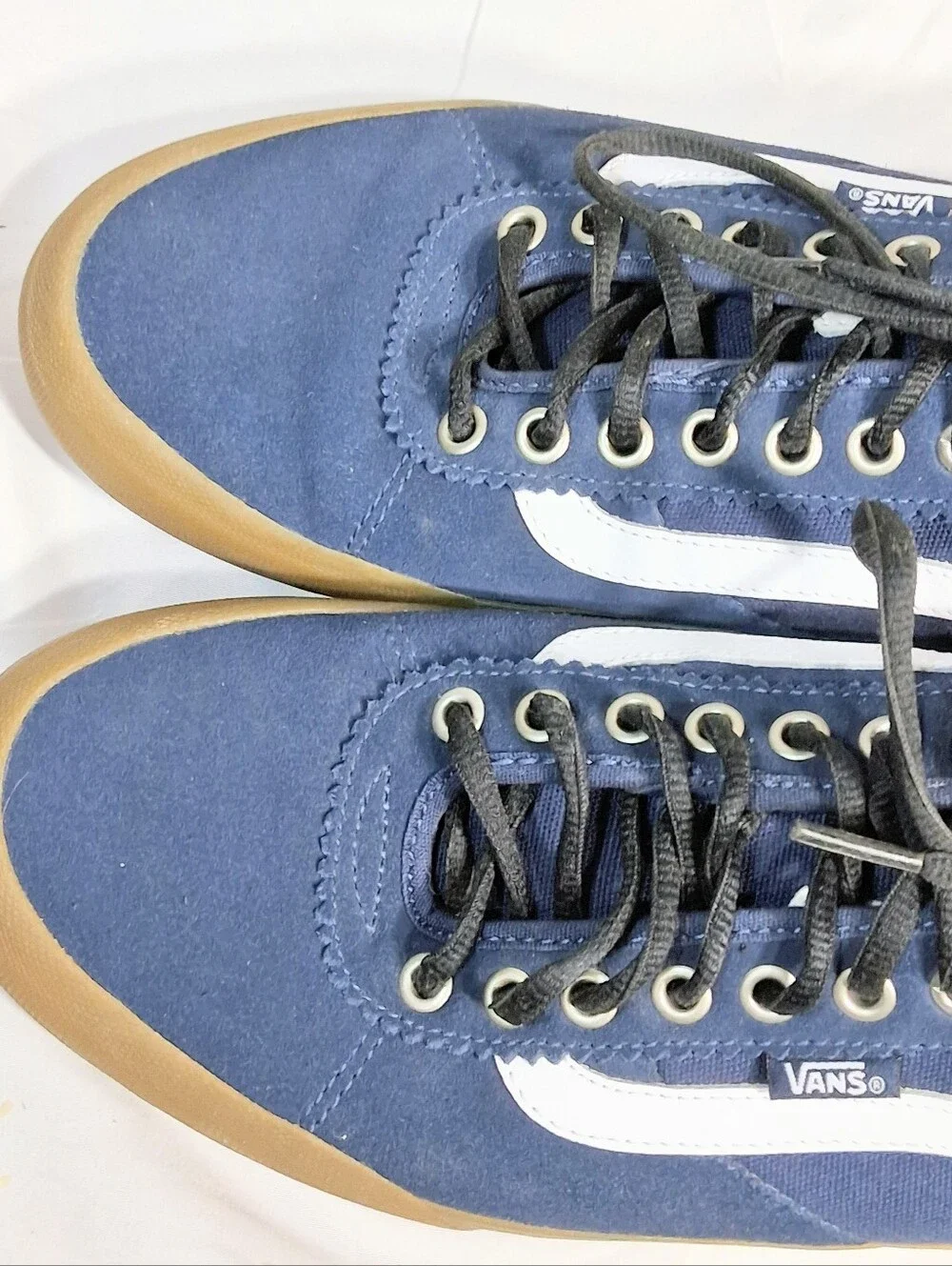 Size 10 Vans Suede Blue  Gum Soles Chima Ferguson Durable Pro Skateboard Shoes